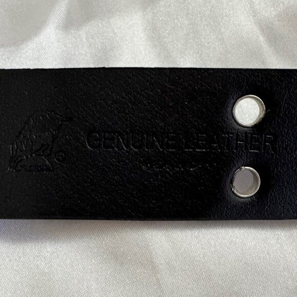 NWOT Double Grommet Black Belt -Medium - Picture 3 of 4